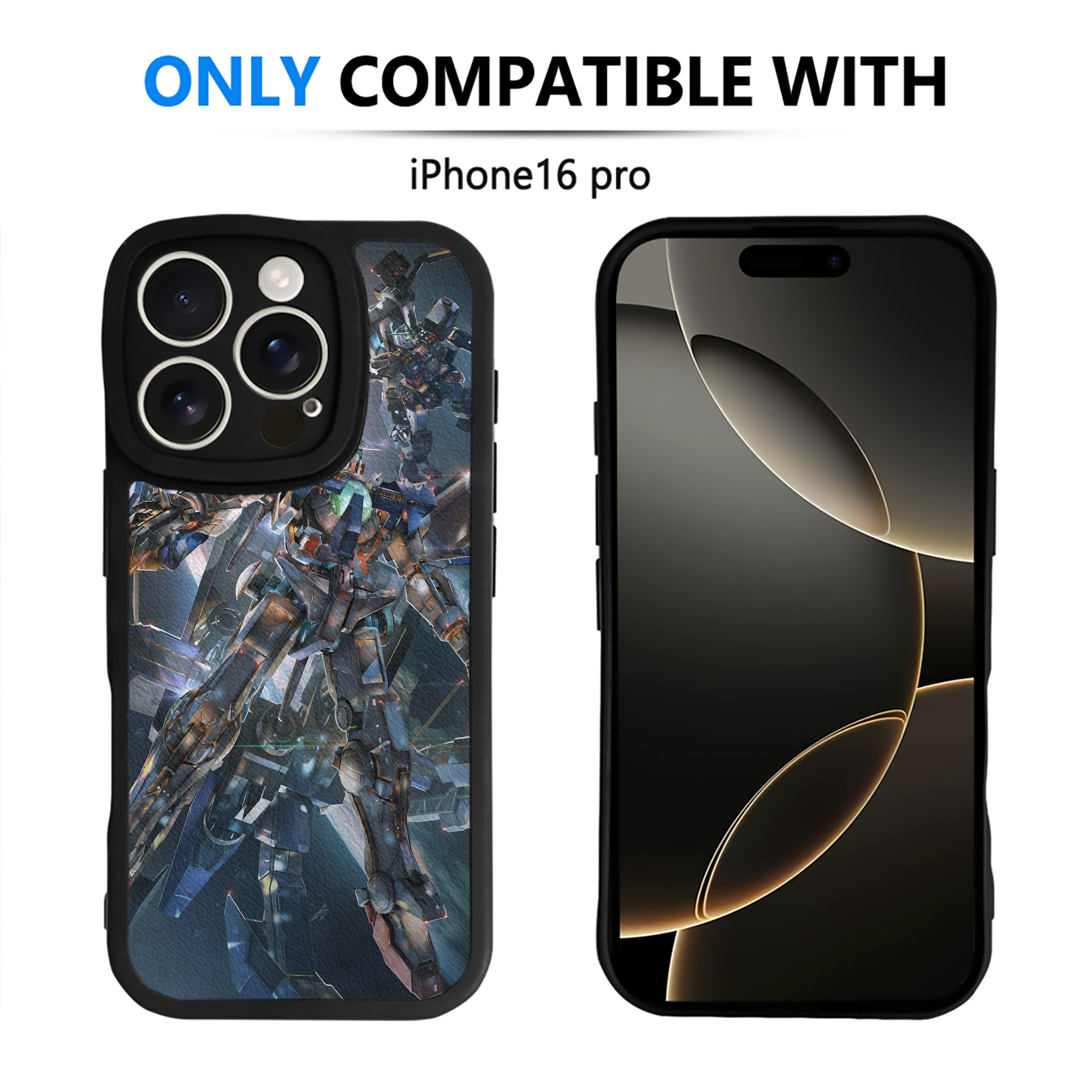 （画像用） 機動戦士ガンダム Mobile Suit Gundam 【iPhone 16シリーズ対応】シリコンスマホケース（レザー調） 材質：シリコン